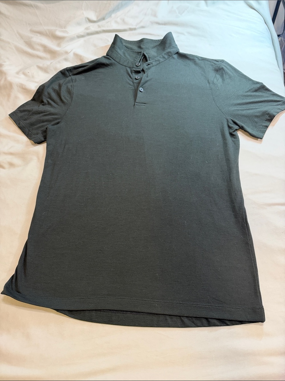 lululemon athletica Men's Dark Green Short-Sleeve Polo